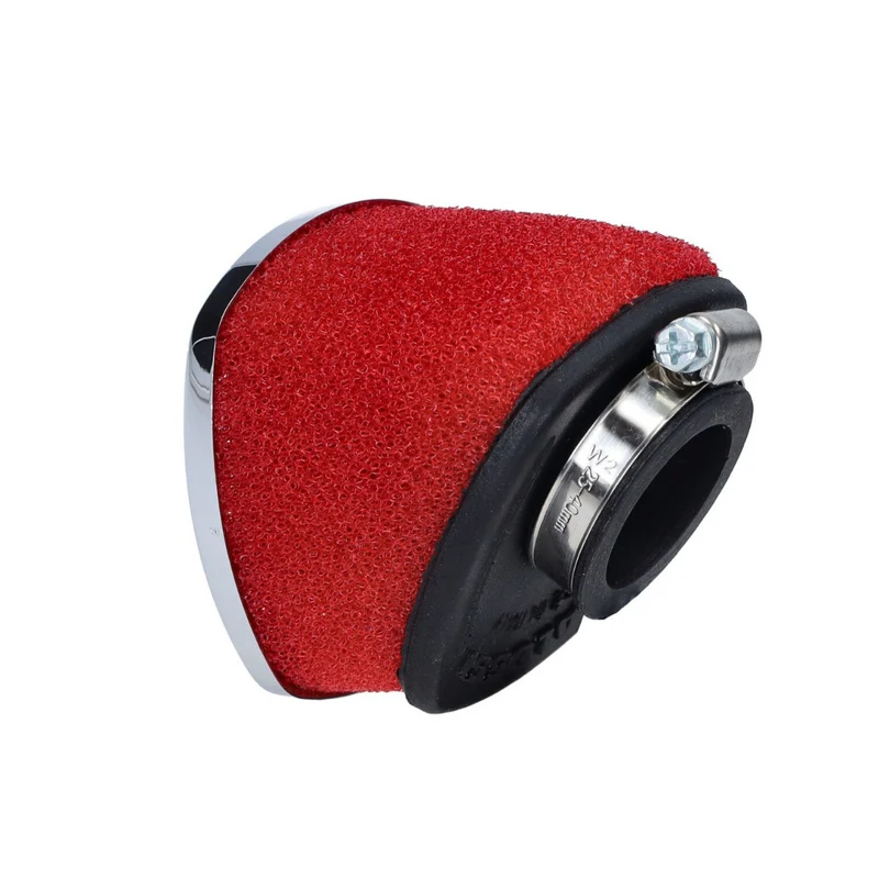 Malossi Powerfilter Coudé 32mm Chrome/Rouge