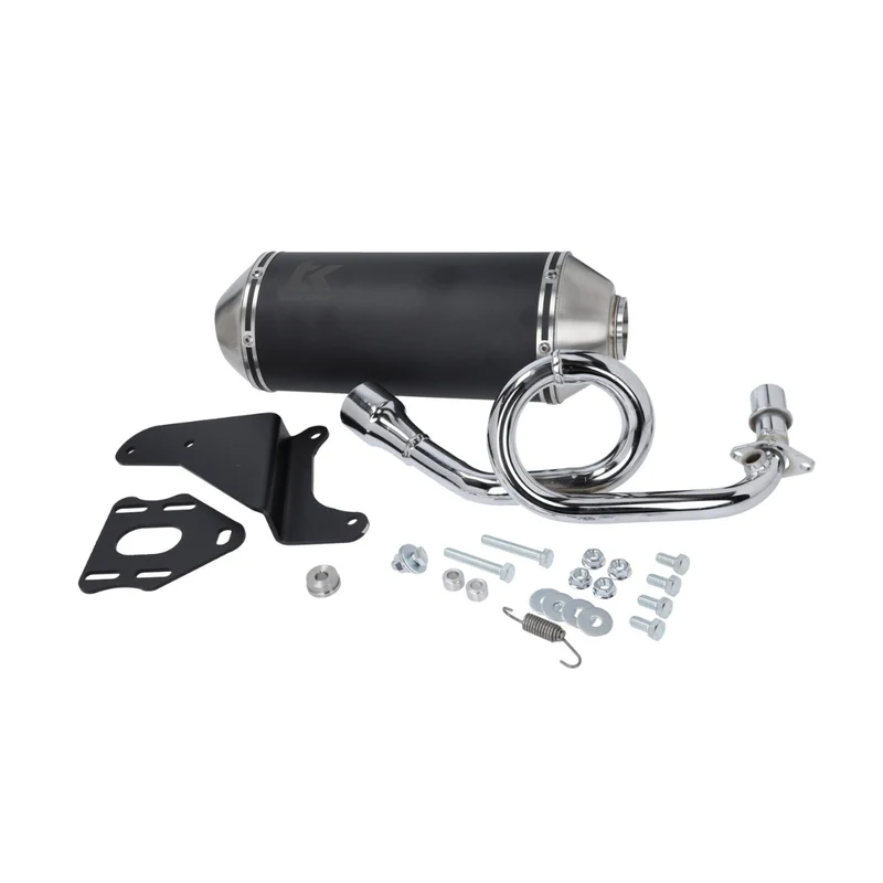 Pot d'échappement TurboKit Piaggio Zip IGET 4T 3V Euro 5 Chromé