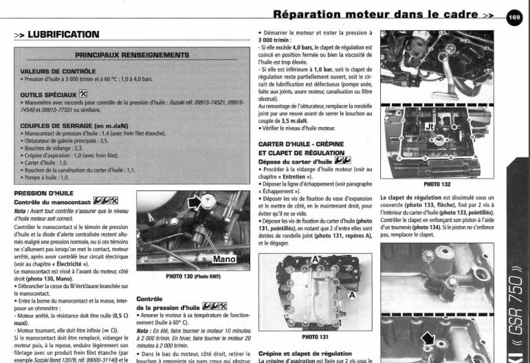 Manuel de réparation Suzuki GSR 750 2011 2012