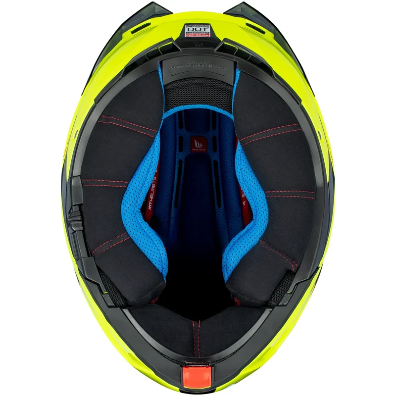 Casco MT Atom 2 SV Solid A3 - Amarillo Fluo