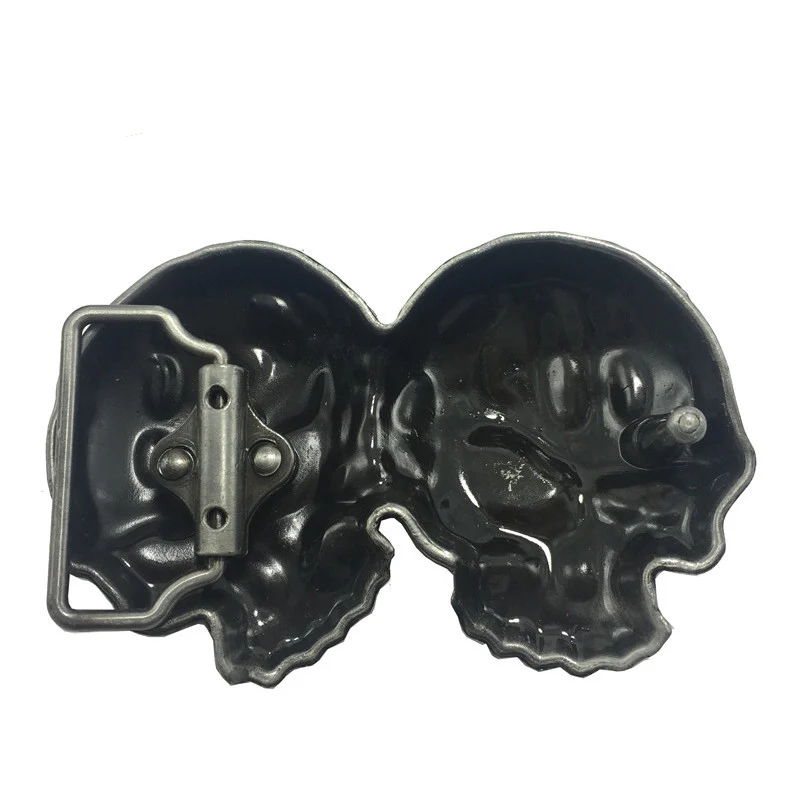 Ceinture biker - Double tête de mort
