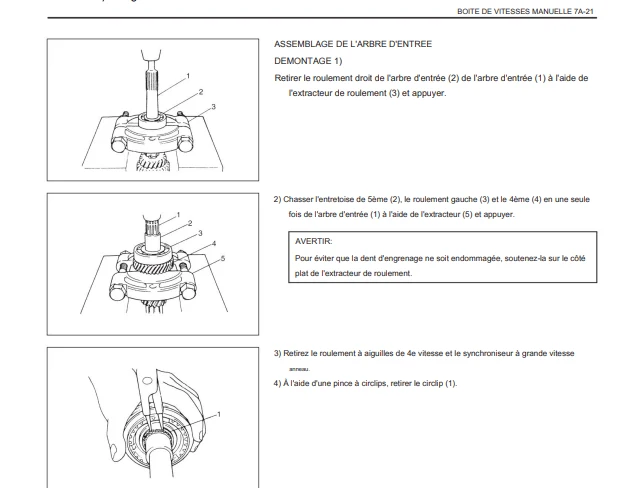 Manuel d'atelier Suzuki Wagon R en français