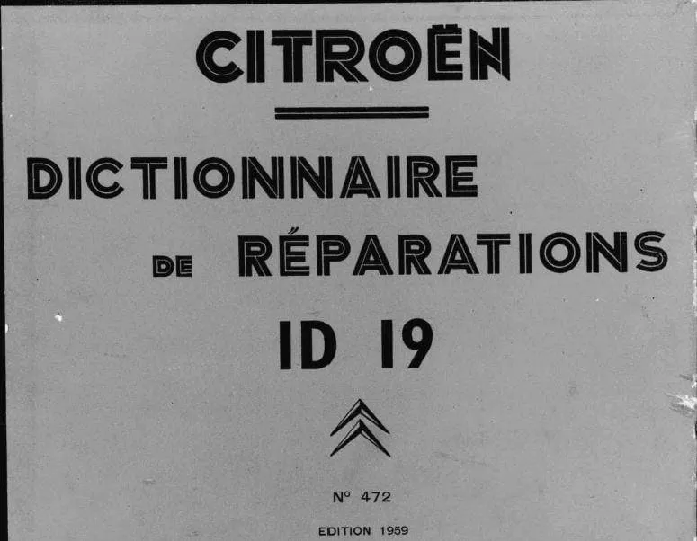 Manuels d'atelier Citroën DS ID 1956 1966 en compilation intégrale