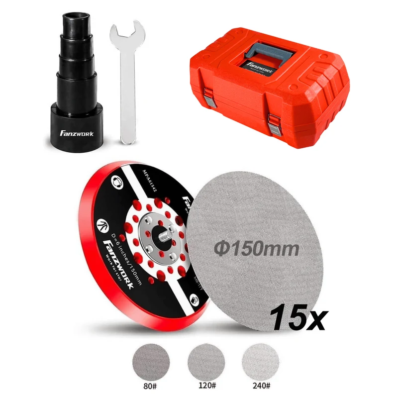 Bürstenloser Exzenterschleifer 150mm mit Tragkoffer FZ-EZ150A
