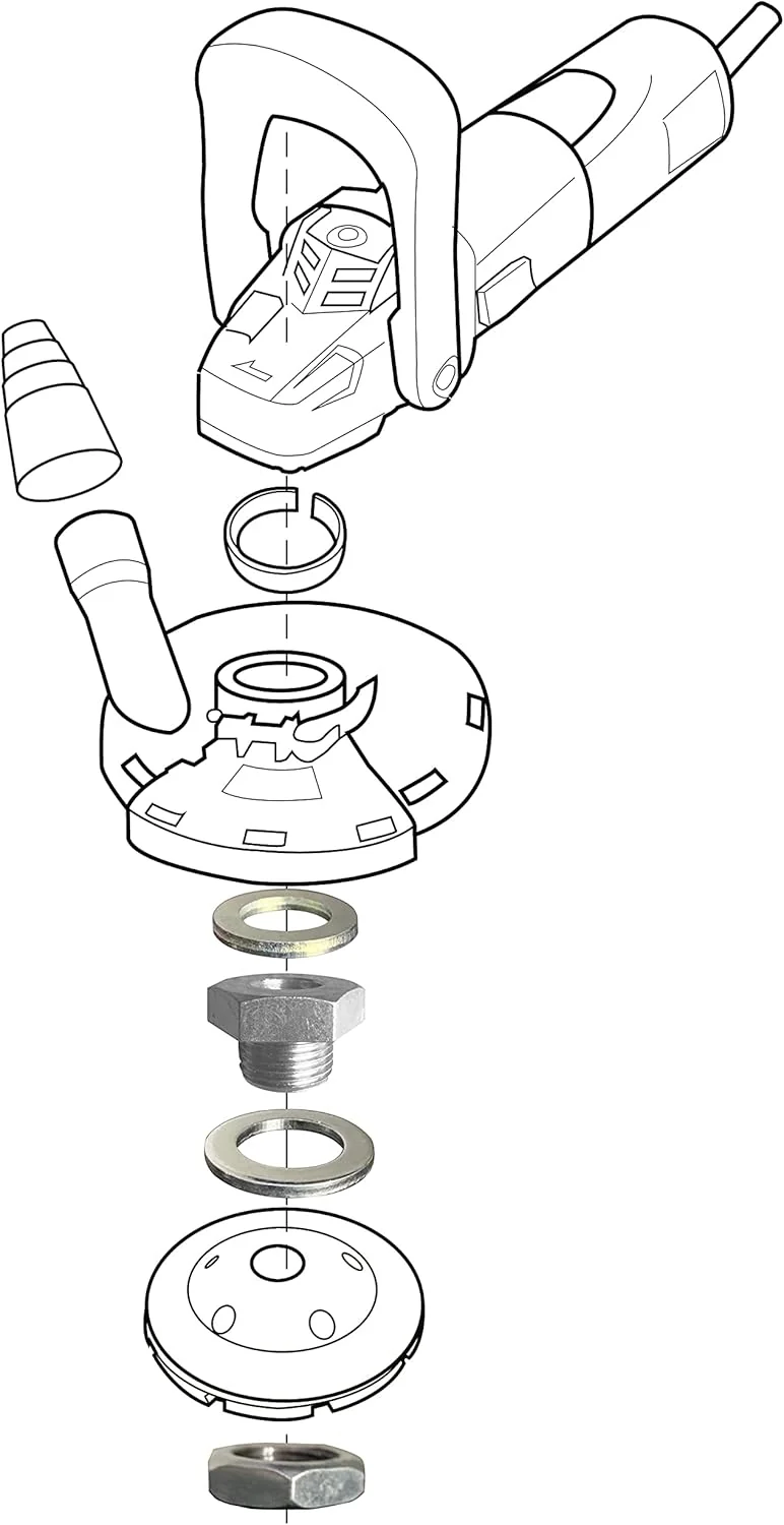FANZTOOL M14 Schraube Adapter für Schleiftopf-Erhöhung