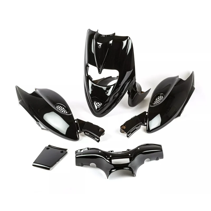 Set de carénage Gilera Stalker Noir Brillant 5 pièces
