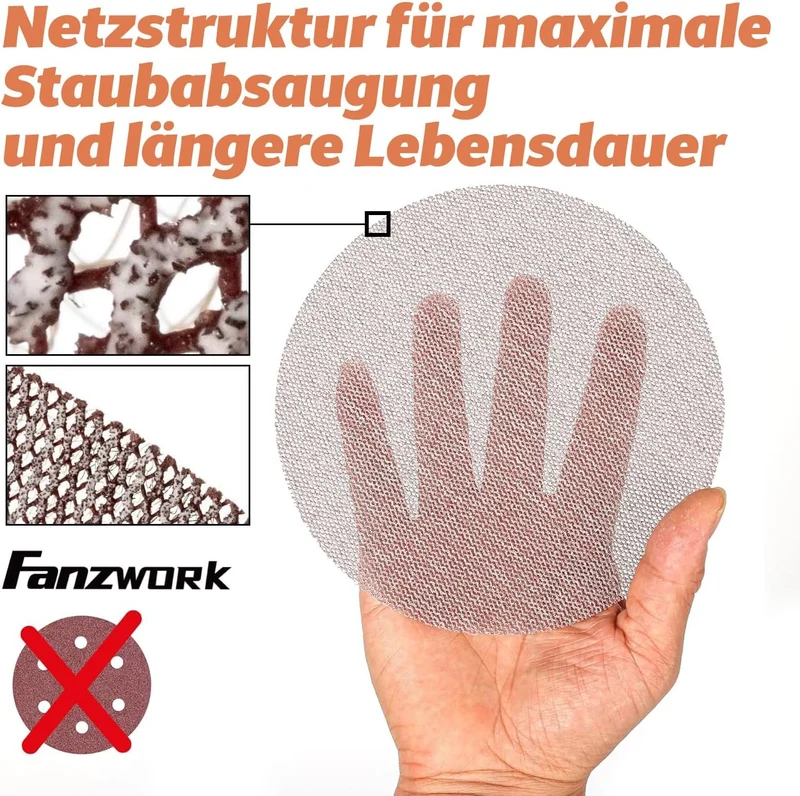 Schleifgitter Set P80
