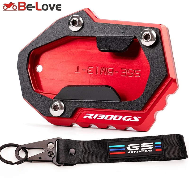 For BMW R1300GS R 1300 GS R 1300GS 2024 + Accessories Motorcycle Kickstand Foot Side Stand Extension Pad Support Plate Keychain