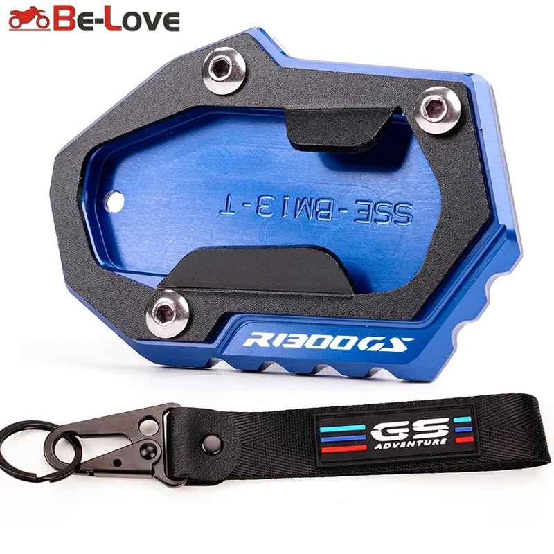 For BMW R1300GS R 1300 GS R 1300GS 2024 + Accessories Motorcycle Kickstand Foot Side Stand Extension Pad Support Plate Keychain