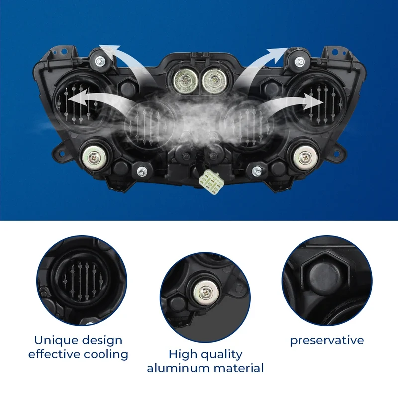 Motorcycle LED Headlight MT09 MT-09 MT 09 FZ09 FZ-09 LED Lamp DRL Plug And Play For YAMAHA MT09 FZ09 2017 2018 2019 2020 2021