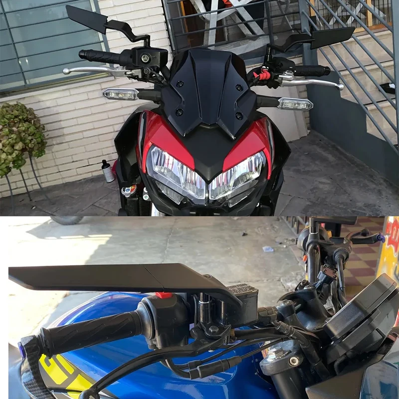 For YAMAHA MT 07 MT07 MT 09 MT09 SP MT 10 MT10 SP Motorcycle Mirrors Stealth Winglets Mirror Kits To Rotate Adjustable Mirrors