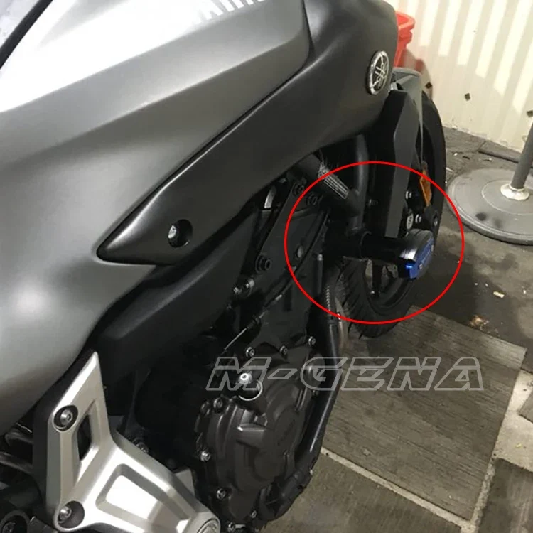 CNC Crash Pad Frame Slider Protection Guard For MT-07 MT07 MT 07 2015 2016 2017 2018 2019 2020 2021 2022 15 16 17 18 19 20 21 22