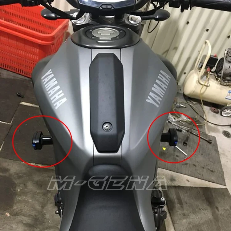 CNC Crash Pad Frame Slider Protection Guard For MT-07 MT07 MT 07 2015 2016 2017 2018 2019 2020 2021 2022 15 16 17 18 19 20 21 22