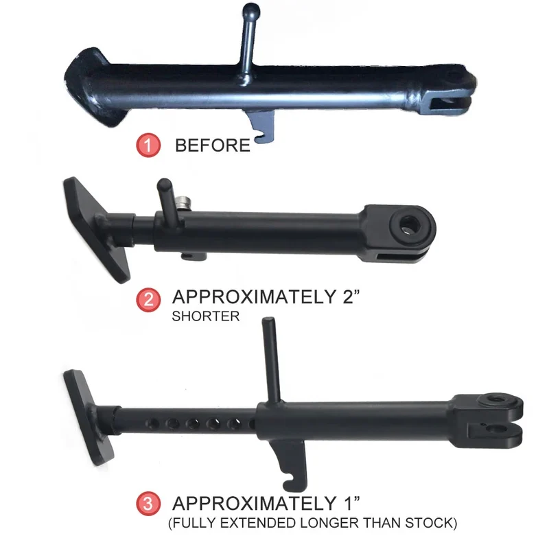Motorcycle Adjustable Kickstand Foot Side stand Support Fit For Honda CBR650R CB650R 2019-2023 CBR650F CB650F 2014-2018