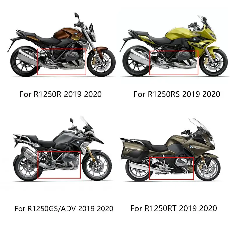 51MM Header Mid Pipe For BMW R1250R/RS/RT/GS R1250GS ADV 2019-2022 Titanium Alloy Motorcycle Exhaust System Pipe Slip On