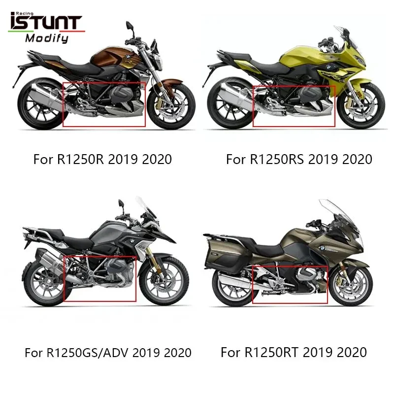 Titanium Alloy Front Link Pipe Full System Motorcycle Exhaust Escape Slip On For BMW R1250 R 1250 R RS RT GS Adventure 2019 2020