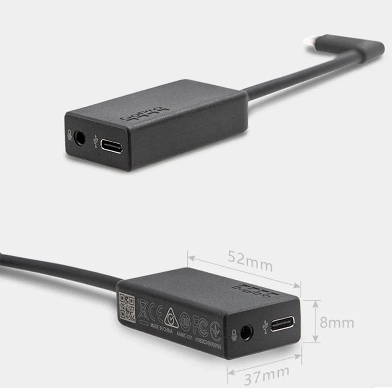 Pro 3.5mm Mic Adapter for Gopro HERO12 HERO11 HERO10 HERO9 HERO8 HERO7 HERO6 HERO5 for GoPro Original Accessories