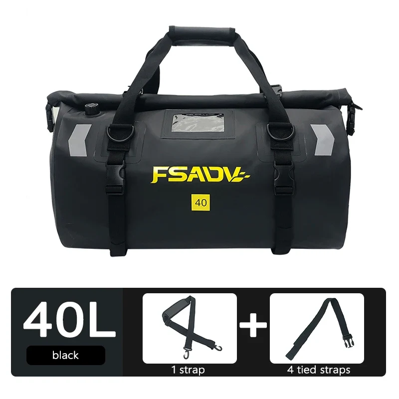 For BMW R1250GS For YAMAHA Suzuki Motorcycle Waterproof Tail Bag Travel Bag 40L 66L Motorbike Luggage Backpack Motorcycle Seat