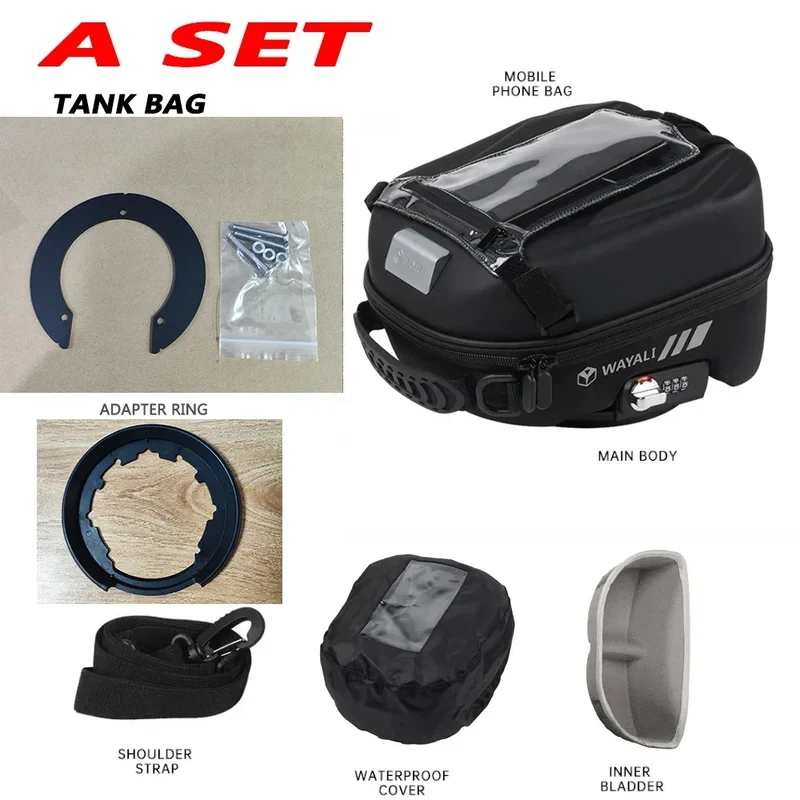 For QJMOTOR QJ SVT 650 650X SVT650 SRT 500 550 750 800 X 700X 800X SRT500 SRT700X SRT750 Tank Bag Navigation Packag Storage Bag