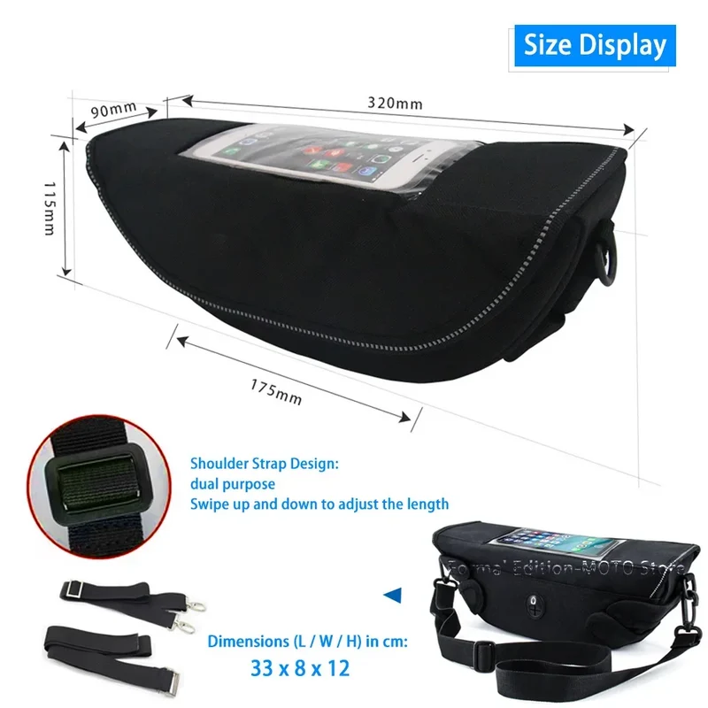 For Suzuki V-STORM 800DE v-strom 800de 2023 Motorcycle Accessories Waterproof Bag Storage Handlebar Bag Travel Tool Bag