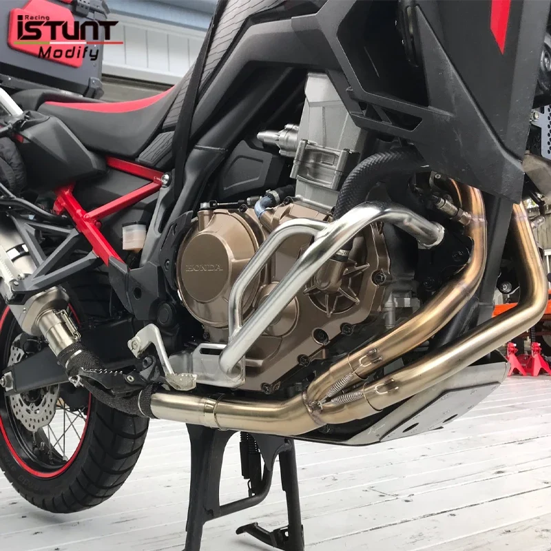 Full Motorcycle Exhaust System Espace Moto Slip On for Honda Crf1100 Crf1100L Africa Twin Exhausts 2020 2021 2022 Years