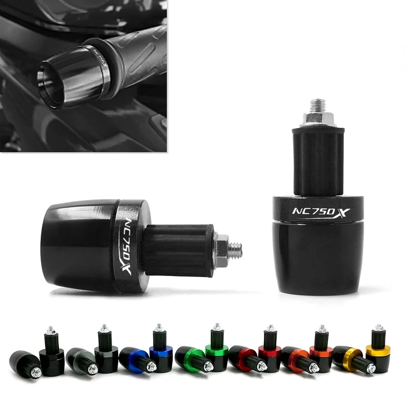 Universal Motorcycle 7/8" Handlebar Grip Ends Handle Bar Grip Cap End Plug Slider For HONDA NC750X NC 750 X NC750 X All Years