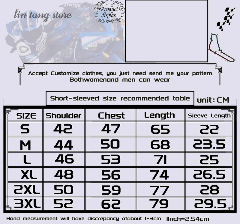2024 New Motochress Race GYTR r1m Uniform Work Leisure Outdoor Sports Racing Enthusiast Men's Summer Quick Drying T-shirt