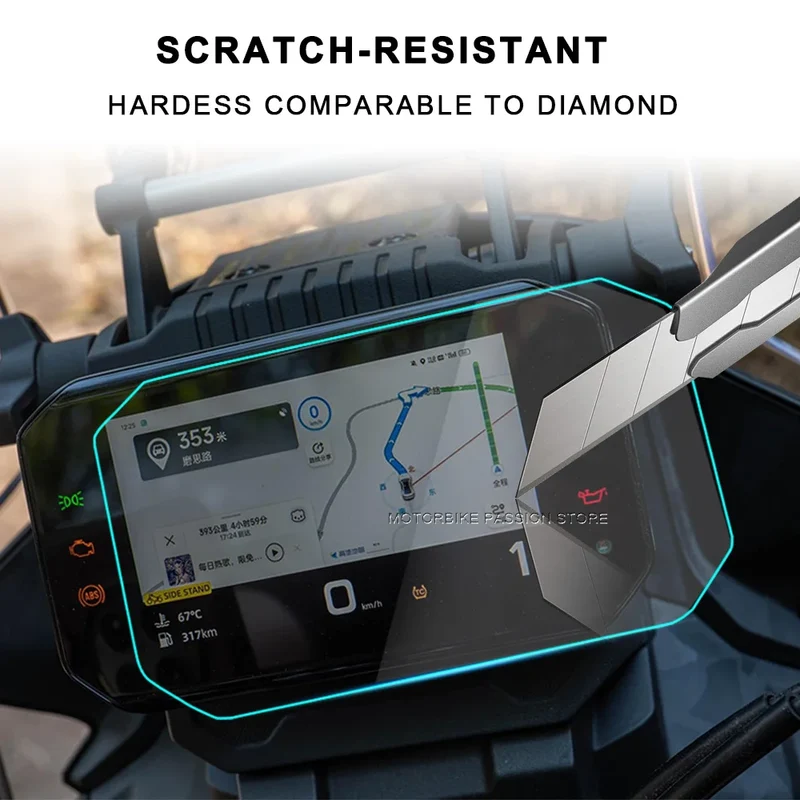 For CFMOTO 450MT/450NK Motorcycle Scratch Cluster Screen Dashboard Protection Instrument Film