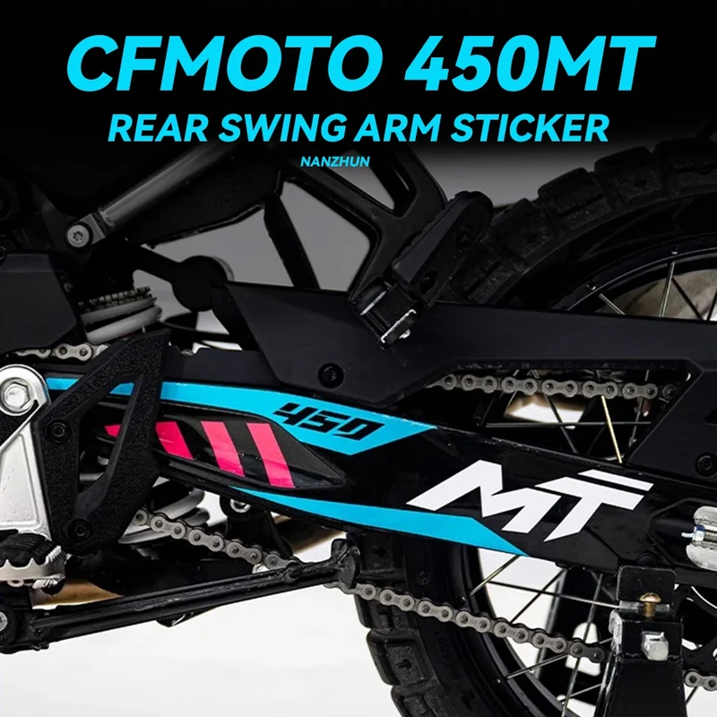 For CFMOTO 450MT 450 MT IBEX 450 Motorcycle Swingarm Sticker Rotating Shaft Swing Arm Protection Decals Waterproof MT450