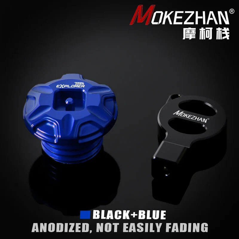 Motorcycle CNC Anti theft Engine Oil Filler Cap Plug Cover For Tiger Explorer 1200 XC XCA XCX XR XRT XRX LOW 2012-2024 Parts