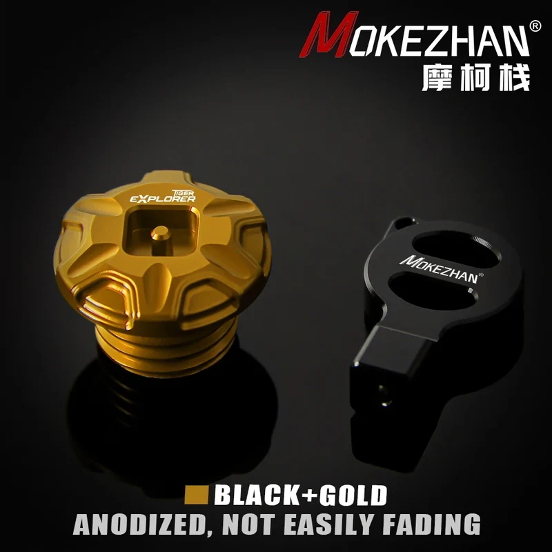 Motorcycle CNC Anti theft Engine Oil Filler Cap Plug Cover For Tiger Explorer 1200 XC XCA XCX XR XRT XRX LOW 2012-2024 Parts
