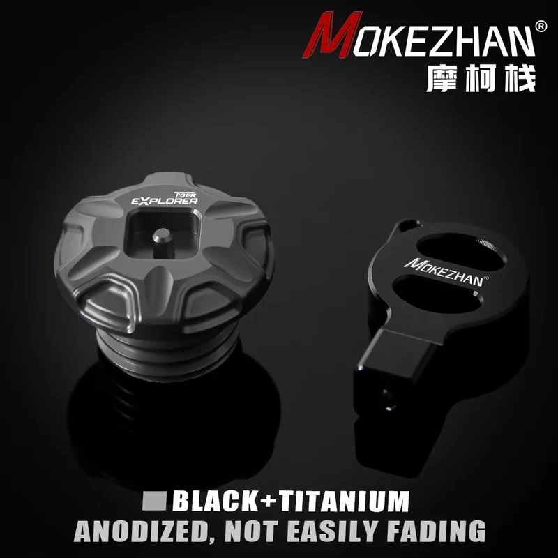 Motorcycle CNC Anti theft Engine Oil Filler Cap Plug Cover For Tiger Explorer 1200 XC XCA XCX XR XRT XRX LOW 2012-2024 Parts