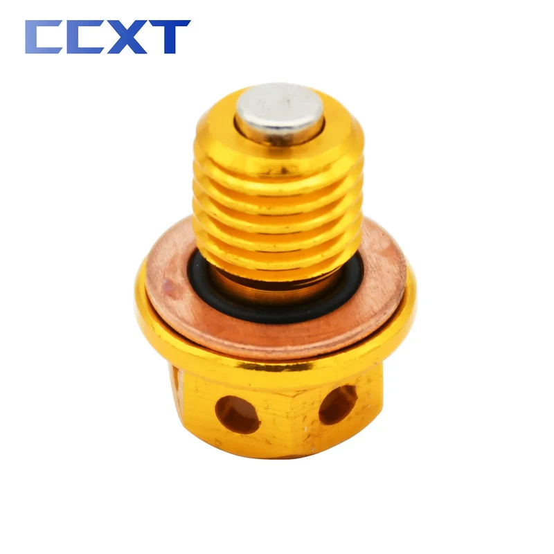 M12*1.5 CNC Engine Crankcase Magnetic Oil Drain Plug Bolt Screw Replaces For Honda CB250 CB350F CB400F CB550F CB650 CB750 VF750