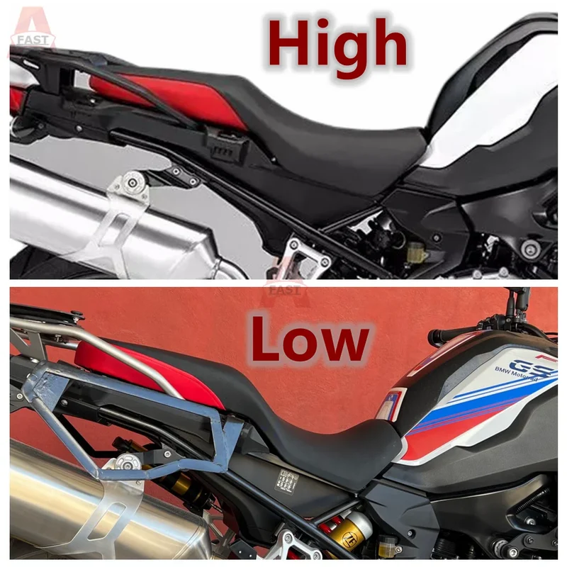 Motorcycle Complete Driver passenger Low Seat Cushion Pillion Fit For BMW F750GS 2018 - 2023 F850GS 2018-2023 Adventure 2019