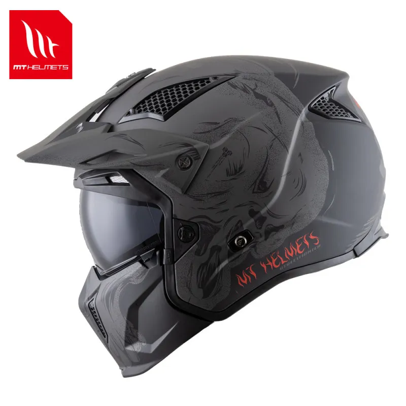 New Premium Dirt Bike Helmet Personality Off Road Changeable Motorcycle Helmets AM DH Racing Downhill Casque Moto Casco Moto ECE