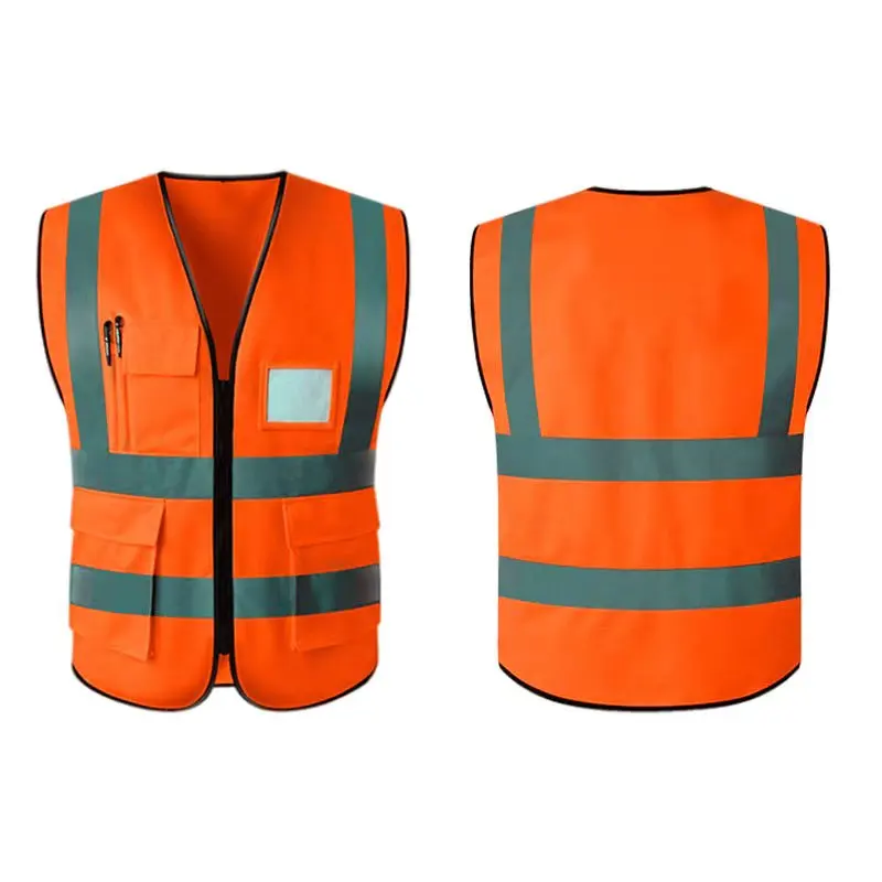High Visibility Signal Vest Work Safety Jacket Reflective Safety Vest To Work For Men Luminous Vest Fluorescent