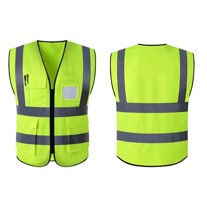 High Visibility Signal Vest Work Safety Jacket Reflective Safety Vest To Work For Men Luminous Vest Fluorescent