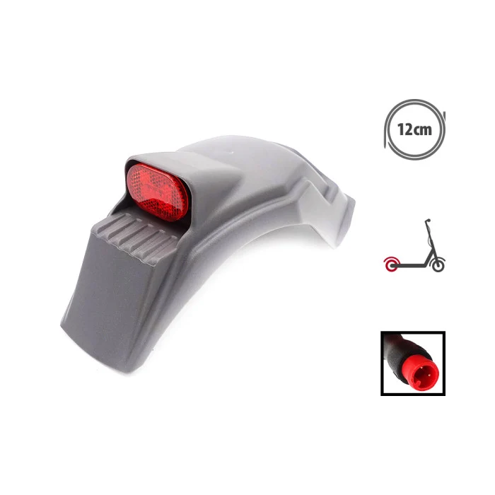 Garde boue arriere avec LED Dualtron Togo noir