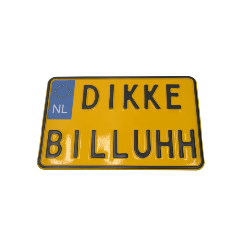 Plaque Moto Personnalisée Big Billuhh