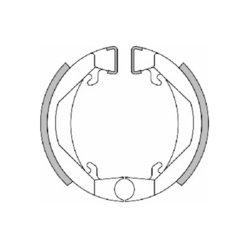 Jeu de segments de frein Polini 80x18mm avant/arrière pour 103SPX, 103, Camino, Maxi, PX 176.1241