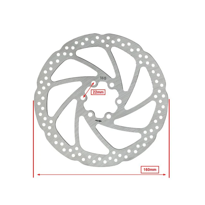Câble de frein à disque de frein version 6 trous 160MM Fatbike