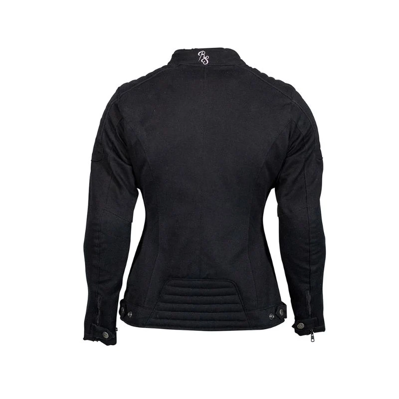 Blouson de moto femme - Jack Lauren V2 noir et blanc