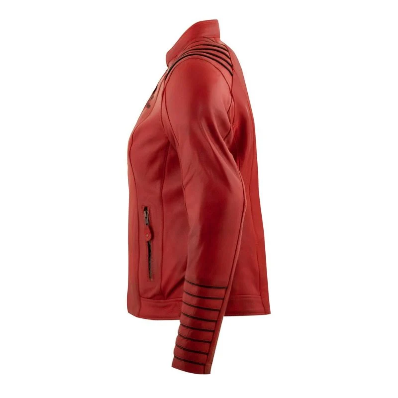 Blouson de moto femme AA - Jacket Amanda rouge