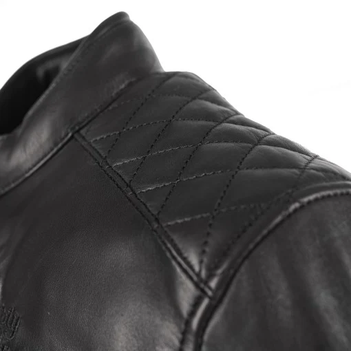 Blouson de moto femme AA - Jack Joyce V2 noir brillant