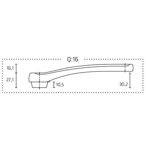 Jeu de manivelles Delta Double Diamond, 175 mm, Q : 16, pour standard ISIS