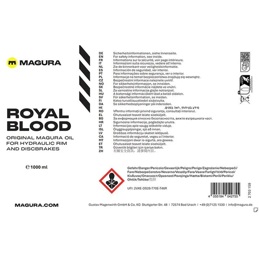 Huile minérale de frein Royal Blood 1000 ml (STD+EXP)