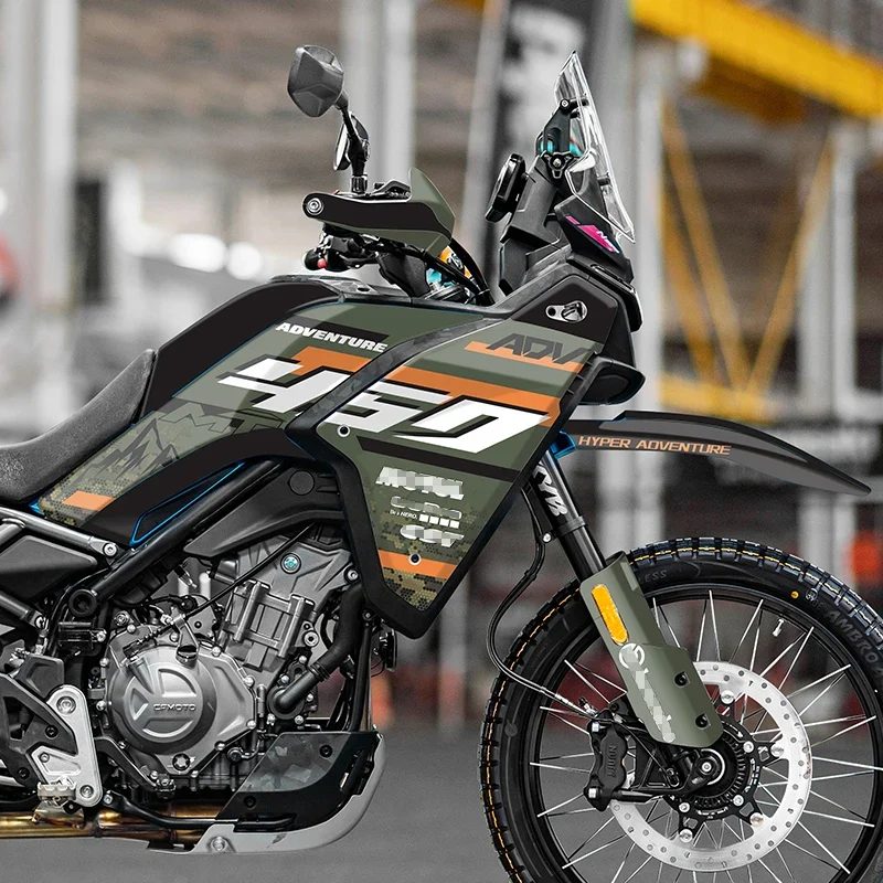 Pattern Printing Stickers Kits for Motorcycle Protection and Decoration, Used for CFMOTO 450MT, Various Styles