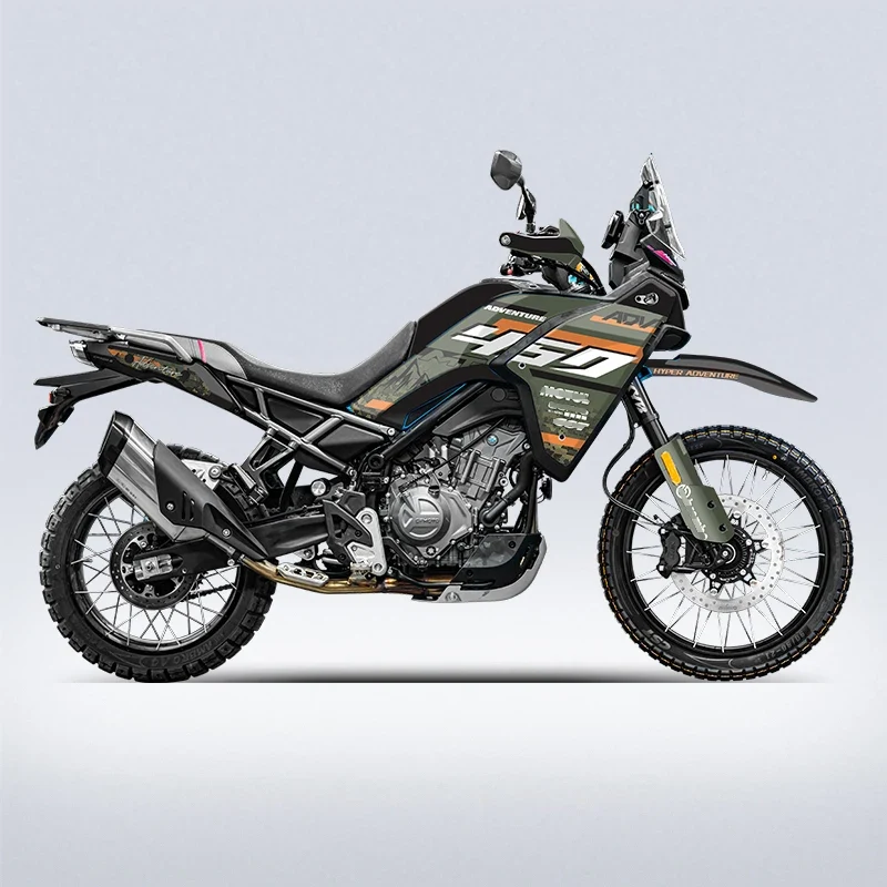 Pattern Printing Stickers Kits for Motorcycle Protection and Decoration, Used for CFMOTO 450MT, Various Styles