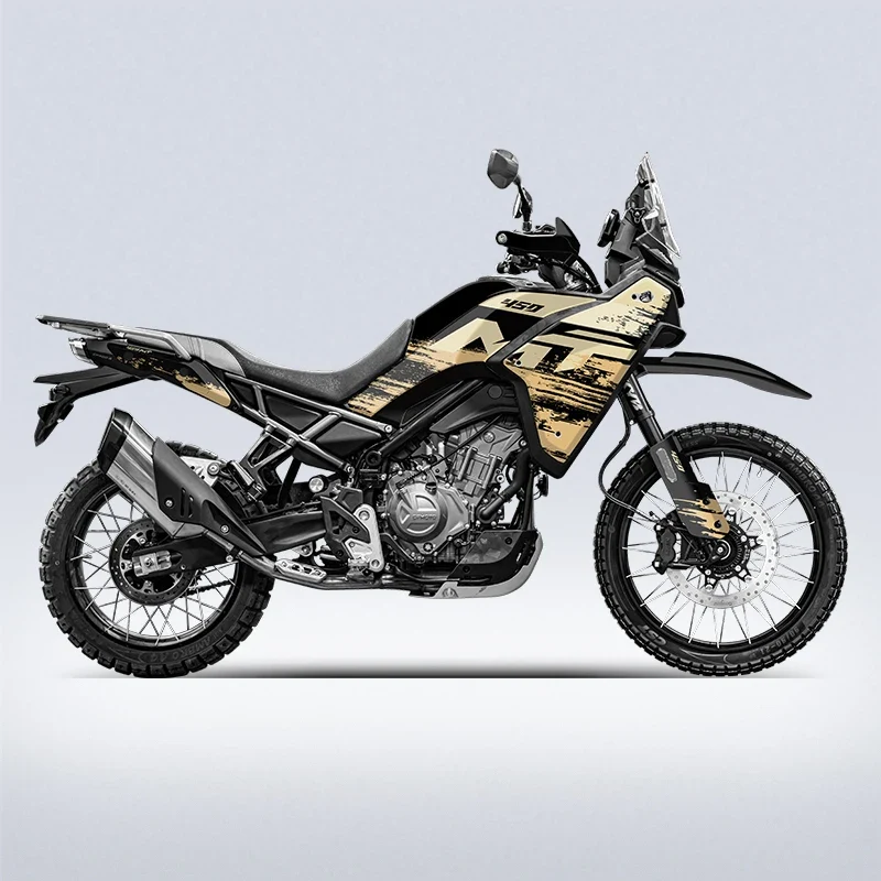 Pattern Printing Stickers Kits for Motorcycle Protection and Decoration, Used for CFMOTO 450MT, Various Styles