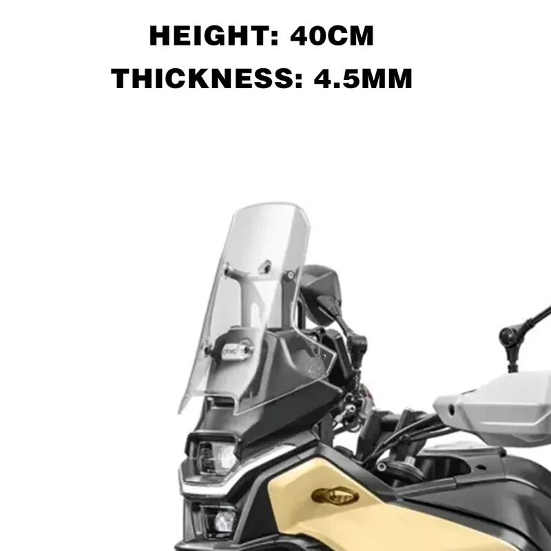 for CF MOTO 450MT Windshield 450 MT Accessories Motorcycle Front Windscreen for CFmoto MT450 Windshield MT 450 2024 Parts